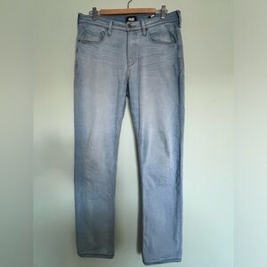 PAIGE Men's Sky Blue Straight Jeans